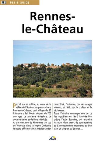 Couverture du livre « Rennes-le-chateau » de  aux éditions Aedis