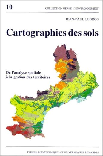 Couverture du livre « Cartographie des sols » de Legros aux éditions Ppur