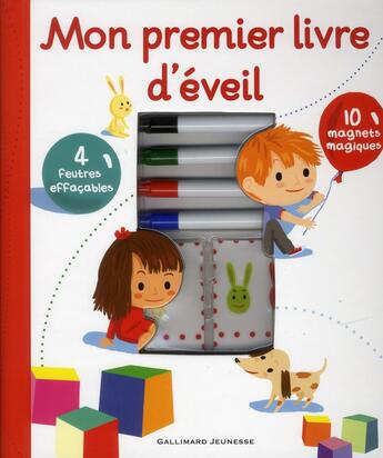 Couverture du livre « Mon premier livre d'éveil » de France Cottin et Didier De Calan aux éditions Gallimard-jeunesse