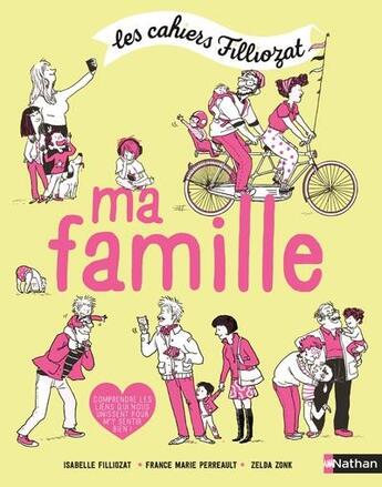 Couverture du livre « Les cahiers Filliozat : ma famille » de Isabelle Filliozat et Zelda Zonk et France Marie Perreault aux éditions Nathan