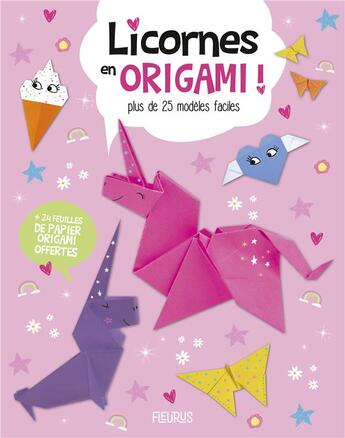 Couverture du livre « Licornes en origami ! » de Arcturus 1 aux éditions Fleurus