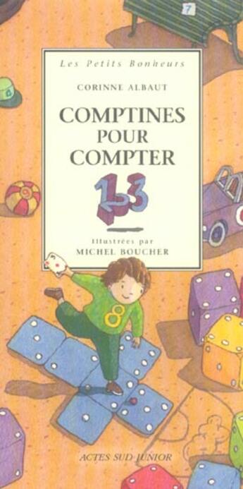 Couverture du livre « Comptines pour compter - - les petits bonheurs » de Corinne Albaut aux éditions Actes Sud