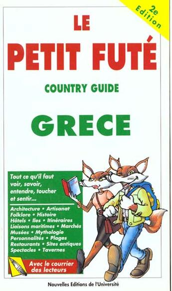 Couverture du livre « Grece 1996-1997, le petit fute (edition 2) » de Collectif Petit Fute aux éditions Le Petit Fute