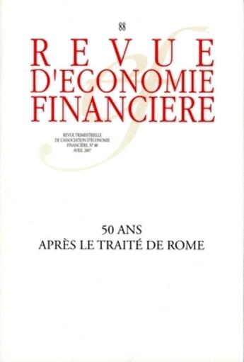 Couverture du livre « 50 ans après le traité de Rome » de  aux éditions Association D'economie Financiere