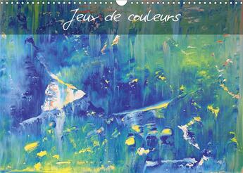 Couverture du livre « Jeux de couleurs (Calendrier mural 2020 DIN A3 horizontal) ; Art abstrait multicolore (Calendrier mensuel, 14 Pages ) » de Heiner Lammers aux éditions Calvendo