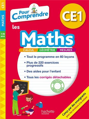 Couverture du livre « Pour comprendre maths ce1 » de Blanc/Bramand/Vargas aux éditions Hachette Education