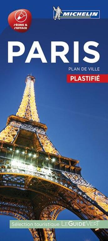 Couverture du livre « Paris - plan de ville plastifie » de Collectif Michelin aux éditions Michelin