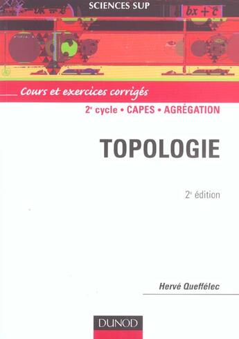 Couverture du livre « Topologie - 2eme edition » de Queffelec aux éditions Dunod