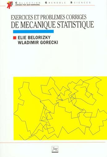 Couverture du livre « Exercices Et Problemes Corriges De Mecanique Statistique » de Elie Belorizky aux éditions Pu De Grenoble