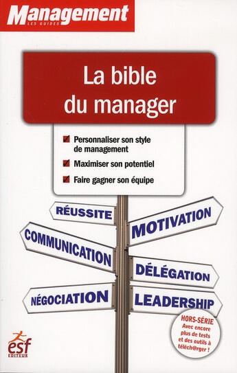 Couverture du livre « La bible du manager » de Collectf aux éditions Esf