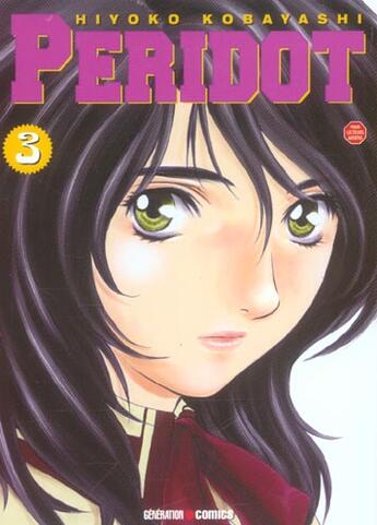 Couverture du livre « Peridot t.3 » de Hiyoko Kobayashi aux éditions Panini