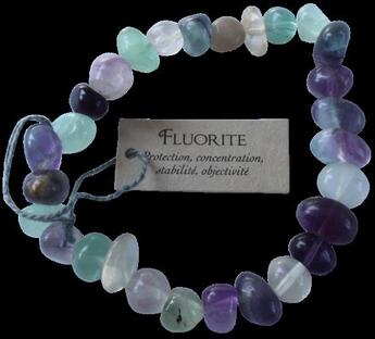 Couverture du livre « Bracelet nuggets fluorite » de  aux éditions Dg-exodif