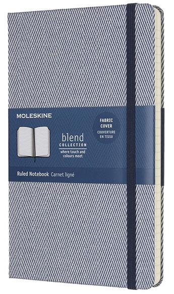 Couverture du livre « Carnet blend ligné grand format bleu » de  aux éditions Moleskine