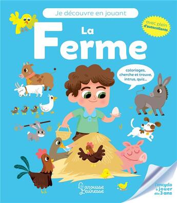 Couverture du livre « Je decouvre en jouant - la ferme » de Meyer/Becue aux éditions Larousse