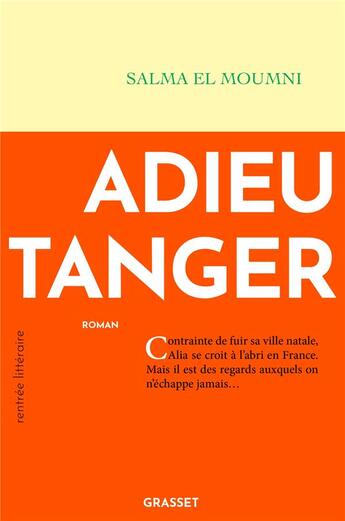 Couverture du livre « Adieu Tanger » de Salma El Moumni aux éditions Grasset