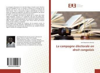 Couverture du livre « La campagne electorale en droit congolais » de Ben Halima Nihed aux éditions Editions Universitaires Europeennes