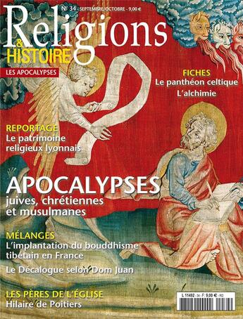 Couverture du livre « Religions et histoire N.34 ; apocalypses juives, chrétiennes et musulmanes » de Religions Et Hstoire aux éditions Religions Et Histoire