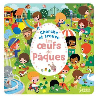 Couverture du livre « Cherche et trouve les oeufs de paques ne » de Paku aux éditions Larousse