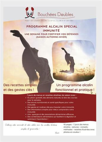 Couverture du livre « Programme alcalin spécial immunité : une semaine pour fortifier votre immunité ! » de Herve Bobard aux éditions Books On Demand