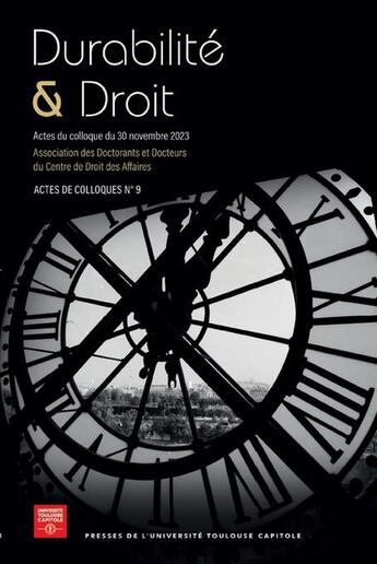 Couverture du livre « Durabilité & Droit » de Collectif aux éditions Putc