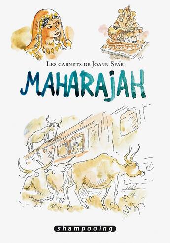 Couverture du livre « Les Carnets de Joann Sfar : Maharajah » de Joann Sfar aux éditions Delcourt