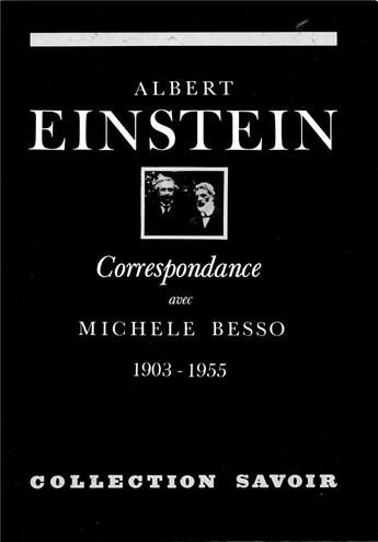 Couverture du livre « Correspondance avec Michel Besso ; 1903-1955 » de Albert Einstein aux éditions Hermann