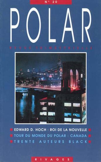 Couverture du livre « Revue polar numero 20 » de  aux éditions Rivages