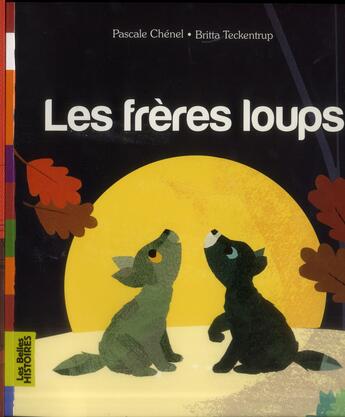 Couverture du livre « Les frères loups » de Britta Teckentrup et Pascale Chenel aux éditions Bayard Jeunesse