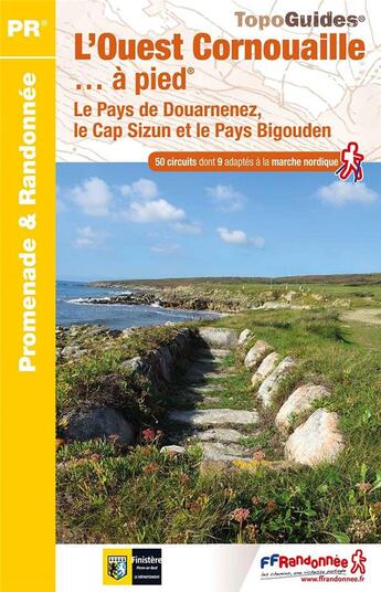 Couverture du livre « L'Ouest Cornouaille à pied : le pays de Douarnenez, le cap Sizun et le Pays Bigouden » de  aux éditions Ffrp