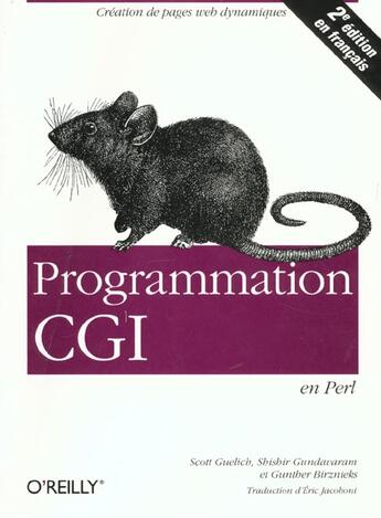 Couverture du livre « Programmation Cgi En Perl 2eedition » de Guelich Scott aux éditions O Reilly France