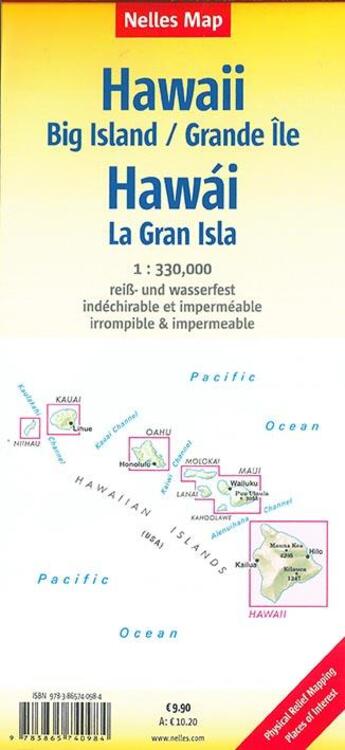 Couverture du livre « Hawai the big island » de  aux éditions Nelles