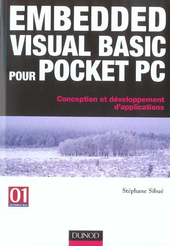 Couverture du livre « Embedded Visual Basic Pour Pocket Pc ; Conception Et Developpement D'Applications » de Stephane Sibue aux éditions Dunod