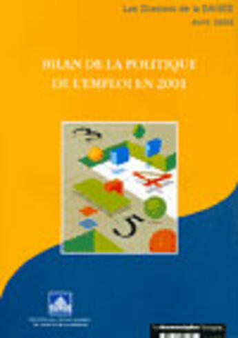 Couverture du livre « Bilan de la politique de l'emploi en 2001 » de  aux éditions Documentation Francaise