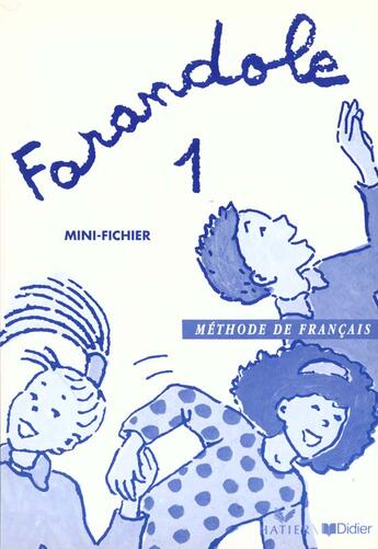 Couverture du livre « Farandole 1 ; mini-fichier » de  aux éditions Didier