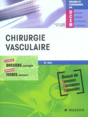 Couverture du livre « Chirurgie vasculaire » de Maxime Sibe aux éditions Elsevier-masson