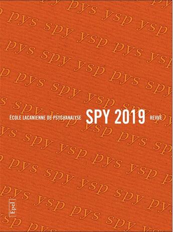 Couverture du livre « Spy 2019 » de  aux éditions Epel