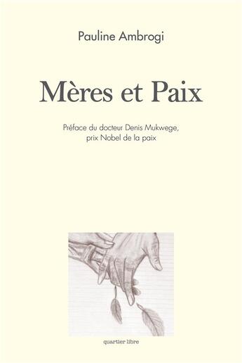 Couverture du livre « Mères et paix » de Pauline Ambrogli aux éditions Ecole De Guerre