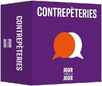 Couverture du livre « Jour après jour ; contrepèteries » de  aux éditions Papier Cadeau