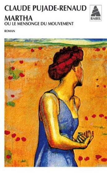 Couverture du livre « Martha » de Pujade-Renaud Claude aux éditions Actes Sud