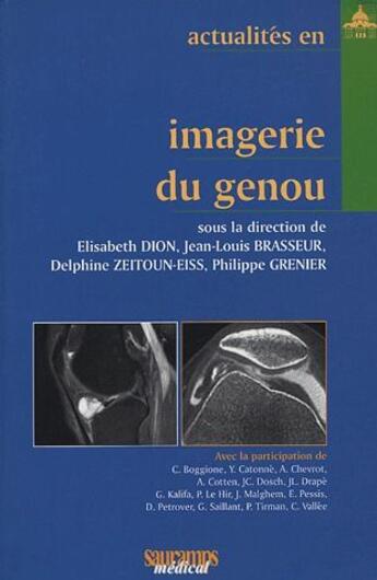 Couverture du livre « Actualités en imagerie du genou » de  aux éditions Sauramps Medical