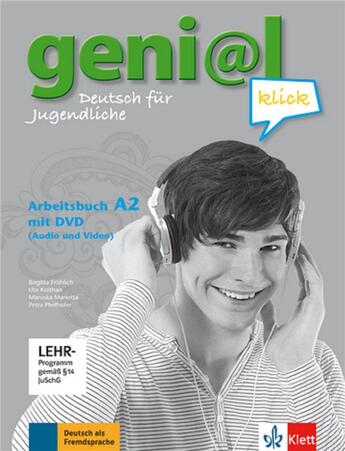 Couverture du livre « Geni@l klick ; allemand ; A2 ; arbeitsbuch + dvd-rom » de  aux éditions La Maison Des Langues