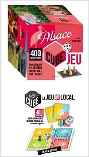 Couverture du livre « Cube jeu Alsace » de Jacques Fortier et Adrien Fernique aux éditions Geste