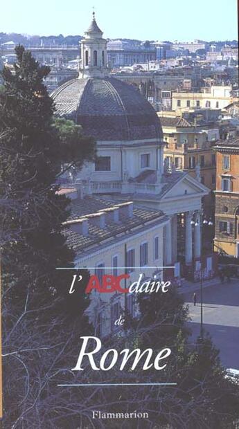 Couverture du livre « Abcdaire de Rome » de Pascal Bonafoux aux éditions Flammarion
