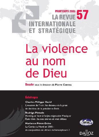 Couverture du livre « La violence au nom de Dieu » de Pierre Conesa aux éditions Dalloz