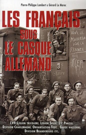 Couverture du livre « Les français sous le casque allemand » de  aux éditions Grancher