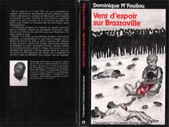 Couverture du livre « Vent d'espoir sur Brazzaville » de Dominique M'Fouilou aux éditions L'harmattan