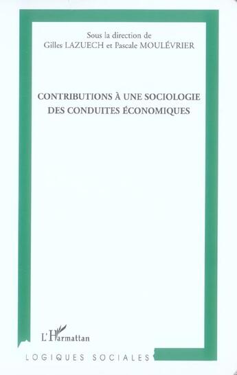 Couverture du livre « Contributions a une sociologie des conduites economiques » de  aux éditions L'harmattan