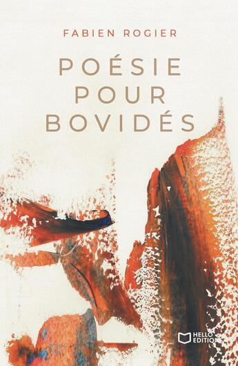 Couverture du livre « Poésie pour Bovidés » de Fabien Rogier aux éditions Hello Editions