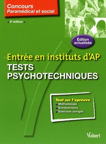 Couverture du livre « Tests psychotechniques entrée en instituts AS-AP t.43 (2è édition) » de Claude Miniere aux éditions Vuibert