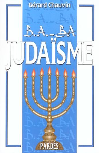 Couverture du livre « Judaïsme » de Chauvin aux éditions Pardes